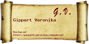 Gippert Veronika névjegykártya